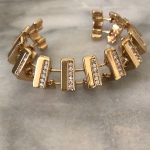 BCBG Gold and Diamond Bracelet (Costume Jewelry)